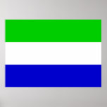 Sierra Leone Flag Print