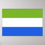 Sierra Leone Flag Posters