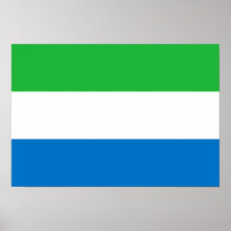 Sierra Leone Flag Poster