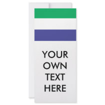 Sierra Leone Flag rack cards by flagshirts Sierra Leone Flag rack cards