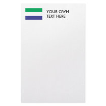 Sierra Leone Flag Stationery Design