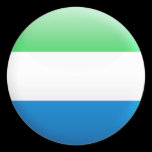 Sierra Leone Flag Round Sticker