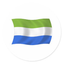 Sierra Leone Flag Sticker by LivingFlags2 Sierra Leone Flag Sticker