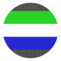 Sierra Leone Flag stickers by coolcountry Sierra Leone Flag stickers