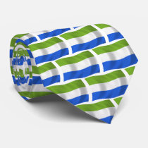 Sierra Leone Flag Tie