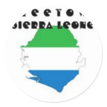 SIERRA LEONE(FREETOWN)MAP, T-SHIRT AND ETC stickers by AFRICANKOKO SIERRA LEONE(FREETOWN)MAP, T-SHIRT AND ETC stickers