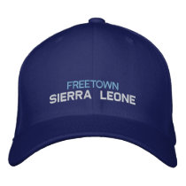 SIERRA LEONE HAT embroidered hats by African_Urban SIERRA LEONE HAT embroidered hats