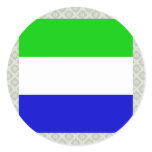 Sierra Leone High quality Flag Sticker