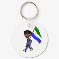 Sierra Leone Keychain by worldtees Sierra Leone Keychain