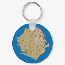 Sierra Leone Map Keychain by FlagAndMap Sierra Leone Map Keychain