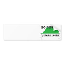 SIERRA LEONE,MAP, T-SHIRT AND ETC bumper stickers