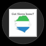SIERRA LEONE,MAP, T-SHIRT AND ETC ROUND STICKERS