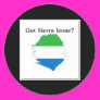 SIERRA LEONE,MAP, T-SHIRT AND ETC ROUND STICKERS