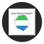 SIERRA LEONE,MAP, T-SHIRT AND ETC ROUND STICKERS