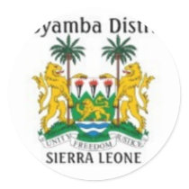 SIERRA LEONE MAP T-SHIRT AND ETC STICKER