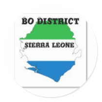 SIERRA LEONE,MAP, T-SHIRT AND ETC STICKER
