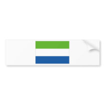 Sierra Leone National Flag bumper stickers