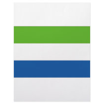 Sierra Leone National Flag Letterhead Design