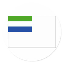 Sierra Leone Naval Ensign Round Stickers