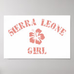 Sierra Leone Pink Girl Print