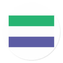 Sierra Leone Round Stickers