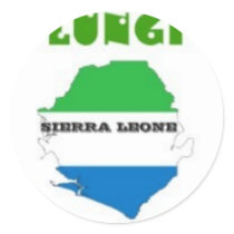 SIERRA LEONE  T-SHIRT AND ETC ROUND STICKER