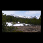 Sierra Nevada Mountains and Snow Print