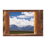 Sierra Nevada Through Cabin Window Canvas Print