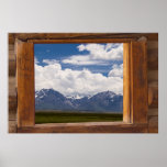 Sierra Nevada Through Cabin Window Poster