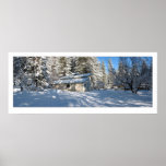 Sierra Snows and Barn - Poster