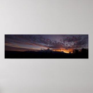 Sierra Sunset Panorama print