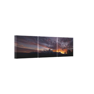 Sierra Sunset Panoramic Wrapped Canvas Print wrappedcanvas