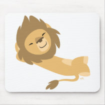 Siesta Cartoon Lion mousepad by Lioness_Graphics Siesta Cartoon Lion mousepad