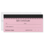 Siesta Motel Gift Certificate Personalized Rack Card