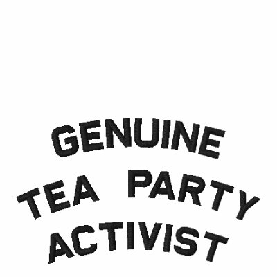 Sígame a la fiesta del té (véase el frente y la pa polo bordado Sígame a la fiesta del té (véase el frente y la pa polo bordado