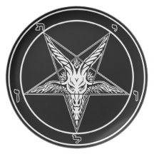 Sigil of Baphomet 10-inch round plate