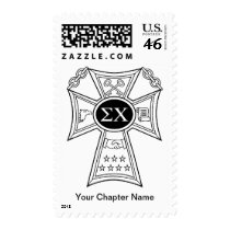 Sigma Chi Badge Postage Stamps