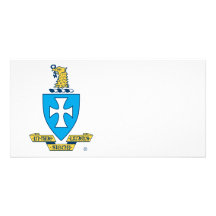 Sigma Chi Crest Logo Custom Photo Card