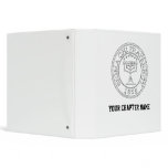 Sigma Chi Grand Seal B+W 3 Ring Binder