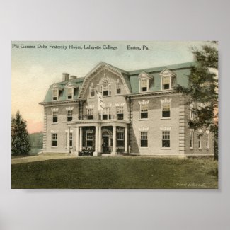 Sigma Deuteron's House at Lafayette print