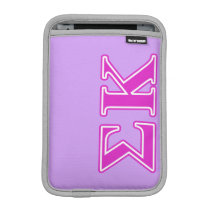 Sigma Kappa Pink Letters iPad Mini Sleeve at Zazzle