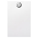 Sigma Pi Cross B+W stationery