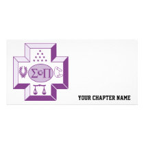 Sigma Pi Cross Color Picture Card