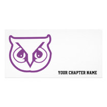 Sigma Pi Owl Color Picture Card