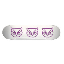 Sigma Pi Owl Color skateboards