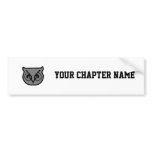 Sigma Pi Owl Gray Bumper Sticker