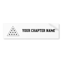 Sigma Pi Pyramid B+W Bumper Stickers