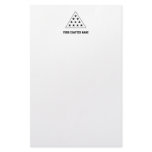 Sigma Pi Pyramid B+W stationery