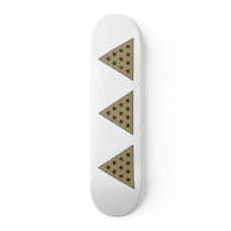 Sigma Pi Pyramid Gold Skate Board Deck