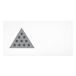 Sigma Pi Pyramid Gray photo cards